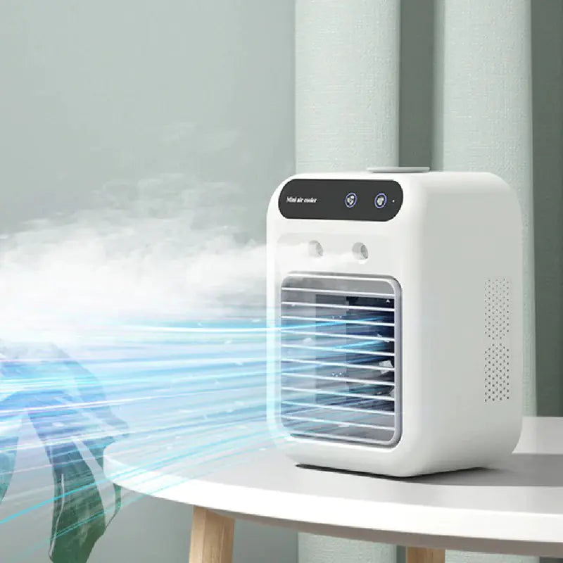 “Portable 3-in-1 Air Cooler Fan – Mini AC for Room, Office & Car | Fast Cooling + Humidifier | Ships from USA 🇺🇸 | TikTok & Amazon Hot Seller!”
