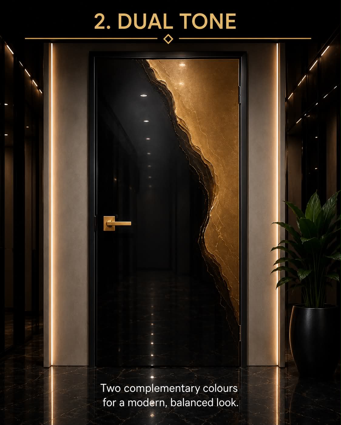 Custom Metallic Door