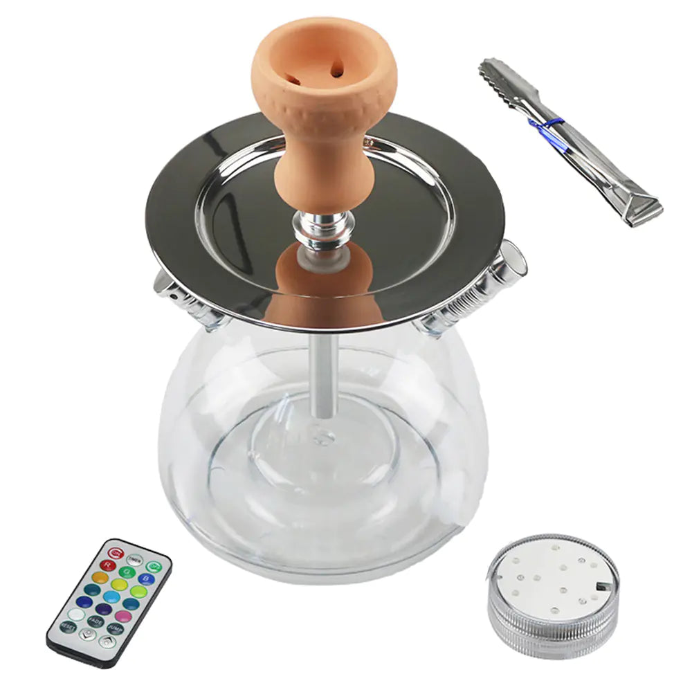 Arabian Shisha Set with Acrylic Hookah and Bowl