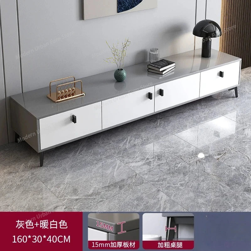 Black Storage Tv Stand Premium Simple Luxury Minimalist Tv Cabinet Simple Stylish Mobili Per La Casa Living Room Furniture