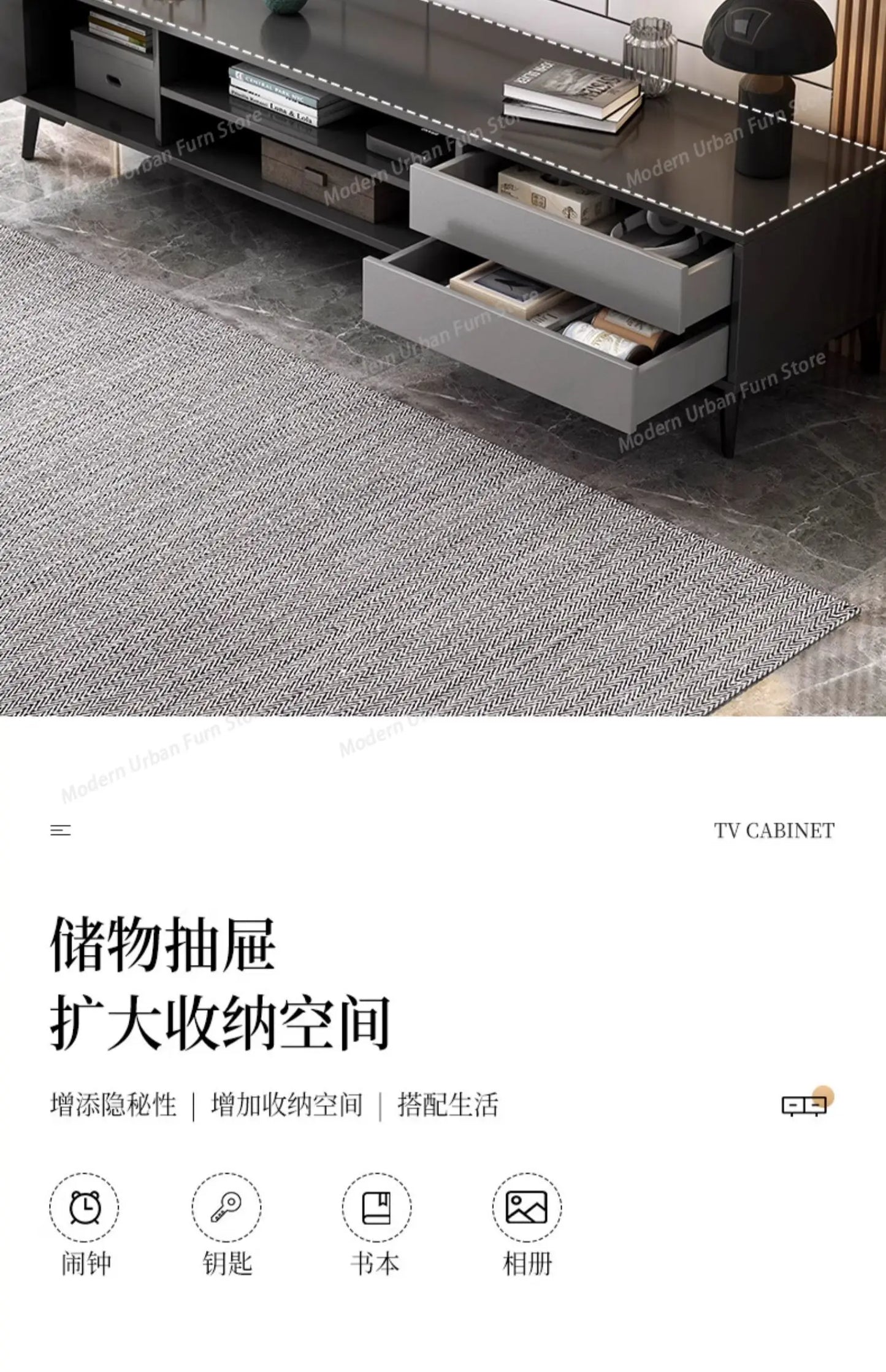 Black Storage Tv Stand Premium Simple Luxury Minimalist Tv Cabinet Simple Stylish Mobili Per La Casa Living Room Furniture