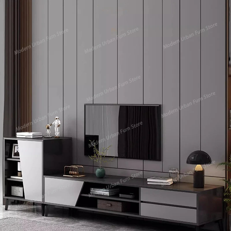 Black Storage Tv Stand Premium Simple Luxury Minimalist Tv Cabinet Simple Stylish Mobili Per La Casa Living Room Furniture
