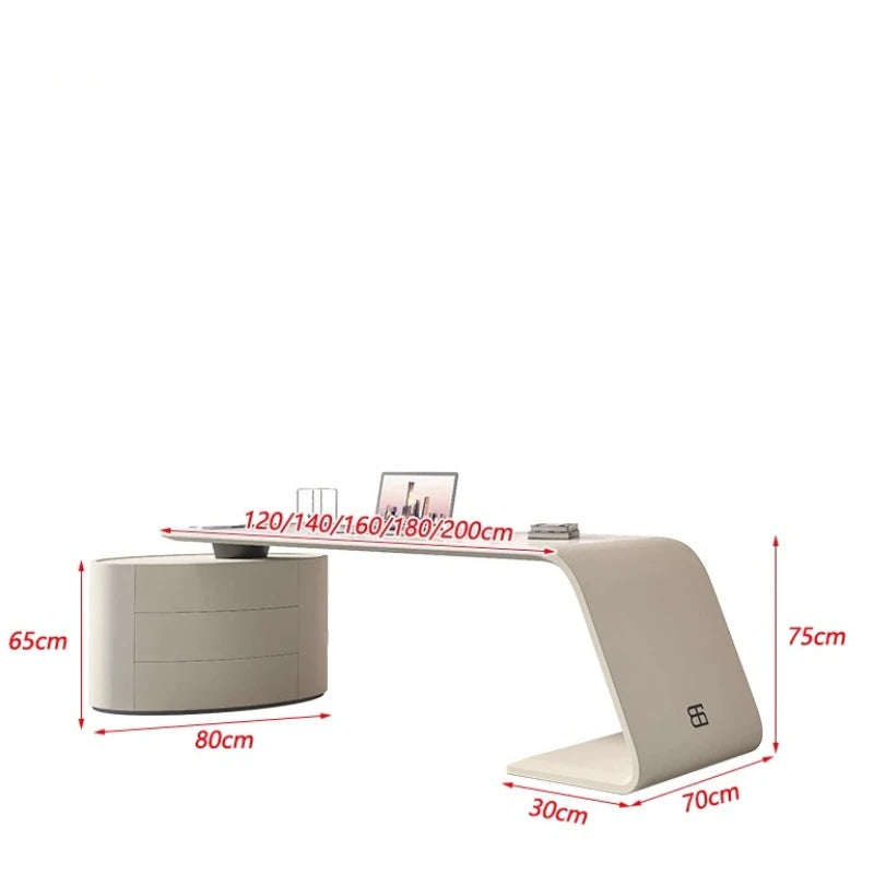 Nordic Sintered Stone office table Computer desk escritorios de habitación Modern Minimalism white bureaux de travail furniture