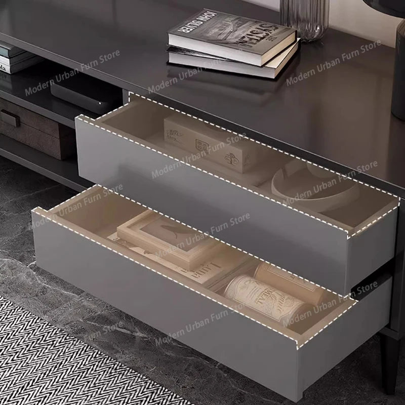 Black Storage Tv Stand Premium Simple Luxury Minimalist Tv Cabinet Simple Stylish Mobili Per La Casa Living Room Furniture
