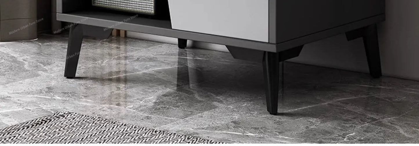 Black Storage Tv Stand Premium Simple Luxury Minimalist Tv Cabinet Simple Stylish Mobili Per La Casa Living Room Furniture