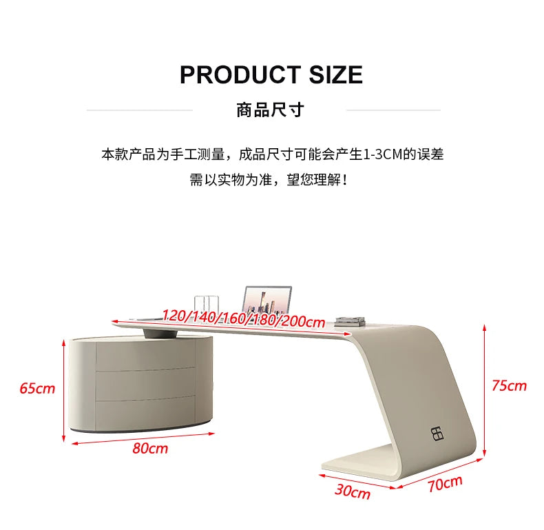 Nordic Sintered Stone office table Computer desk escritorios de habitación Modern Minimalism white bureaux de travail furniture