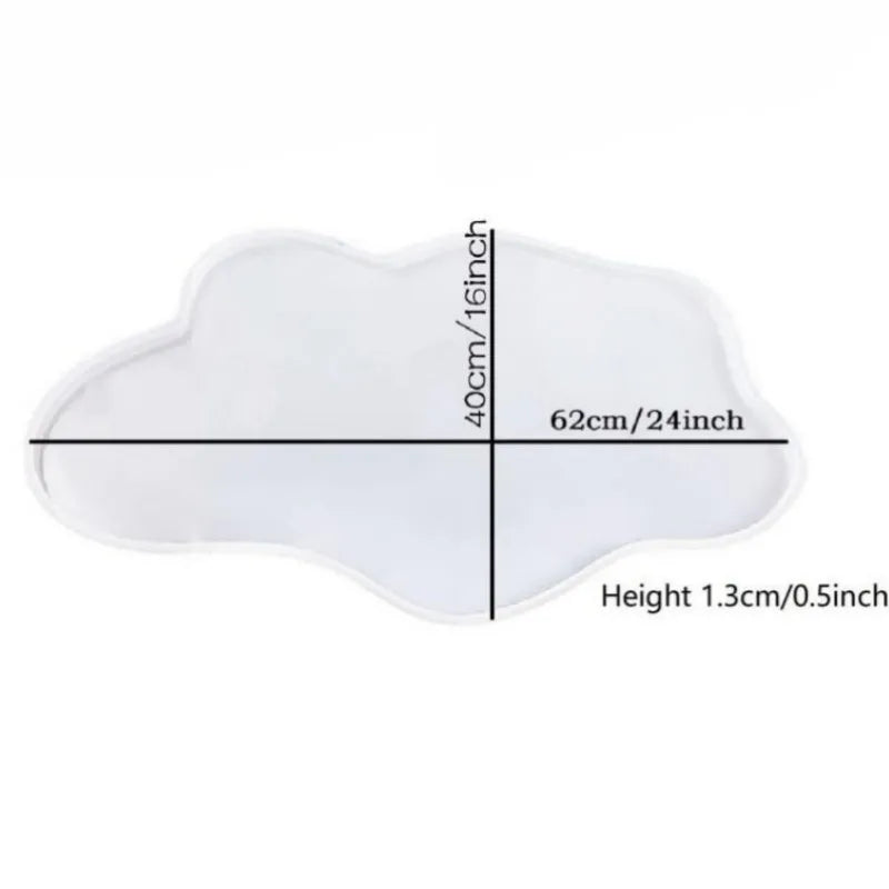 24-Inch Epoxy River Table Mold for Large Resin, Silicone Resin Tray Mold for River Tables, Charcuterie Board, Coffee Table