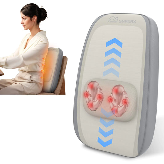 جهاز تدليك الظهر  مع خاصية التسخين، وسادة تدليك للرقبة والظهر، جهاز تدليك للعجن، مناسب للاستخدام المنزلي والمكتبي، هدية مثالية للأحباب.