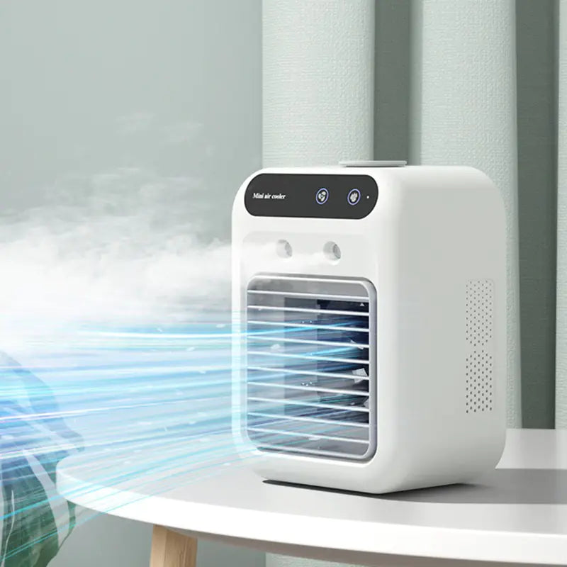 “Portable 3-in-1 Air Cooler Fan – Mini AC for Room, Office & Car | Fast Cooling + Humidifier | Ships from USA 🇺🇸 | TikTok & Amazon Hot Seller!”