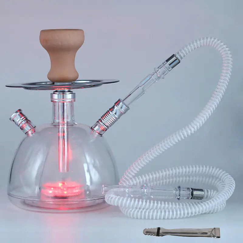 Arabian Shisha Set with Acrylic Hookah and Bowl